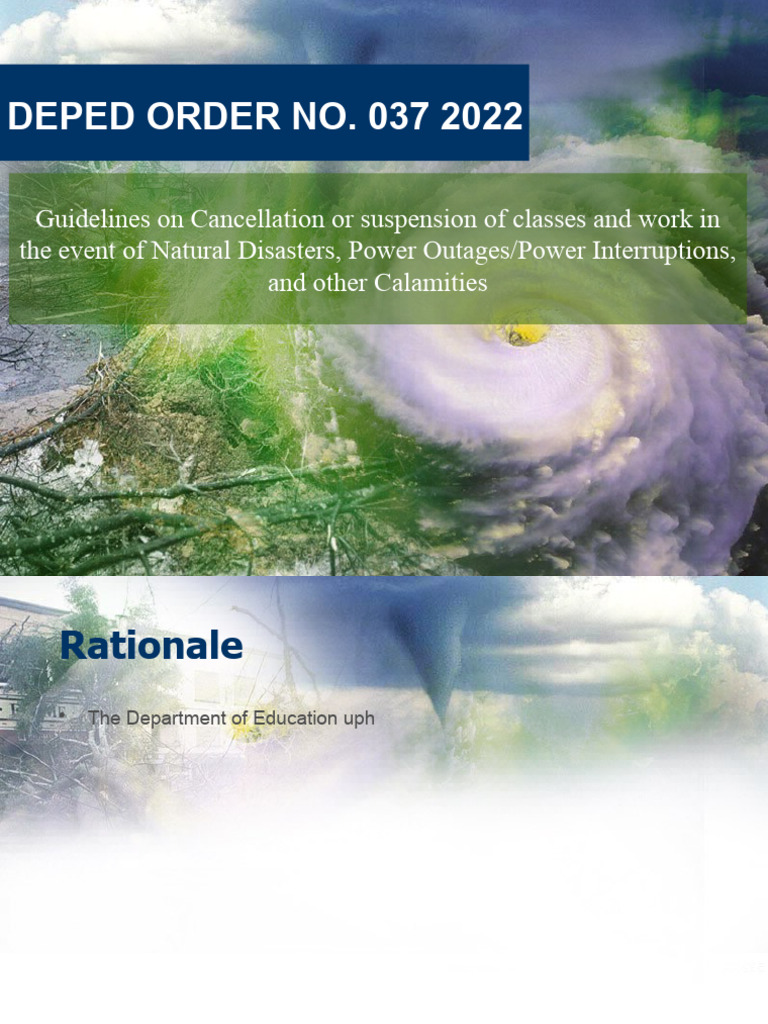 DepEd Guidelines on Class Suspension | PDF | Atmospheric Circulation ...