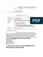 Comunicado #105 - 2024 2da. Asist Tecnica Directivos de Inicial