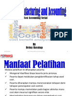 Cost Accounting-Cost of Manufacturing and Accounting@10Des21