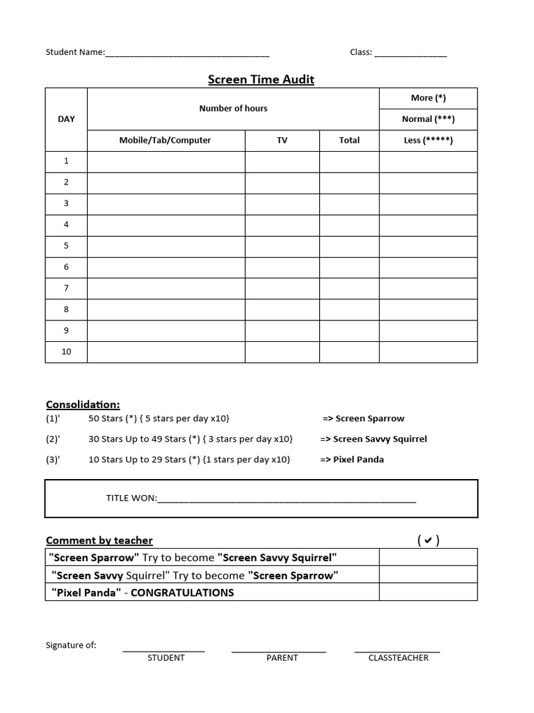 screen-time-audit-form-pdf-hygiene-bathing