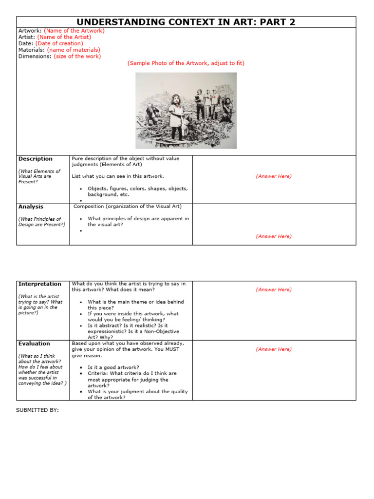 Analyzing Art: Context and Interpretation | PDF | Art