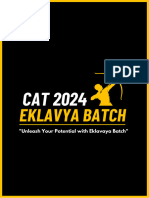 Ekalvya Batch CAT 2024 Complete Details
