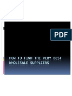 How To Find The Very Best Wholesale Suppliers