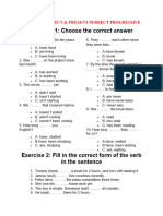 Present Perfect & Present Perfect Progressive