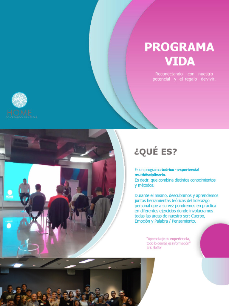 Programa de Liderazgo y Bienestar Personal | PDF | Experiencia ...