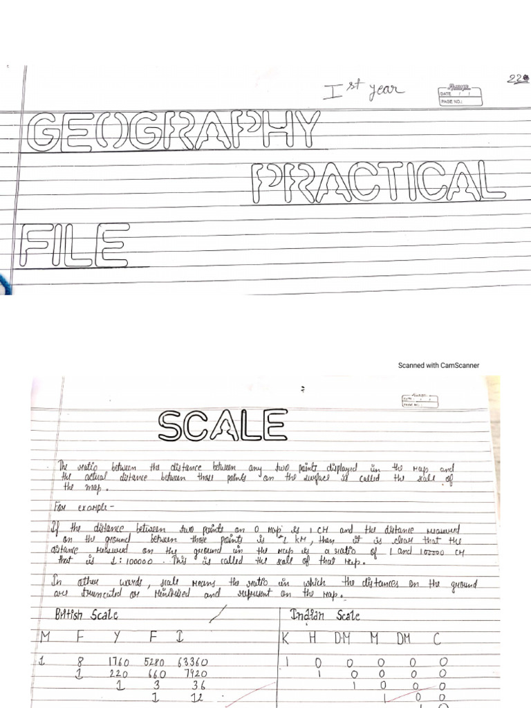 1st Year Geo File Pdf