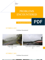 2 - Problems Encountered (October 16-21, 2023)