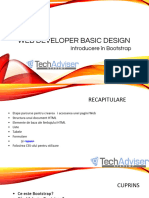 Edința 8 - Bootstrap - Introducere În Bootstrap