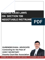Useful Case Laws On 138 Ni Act