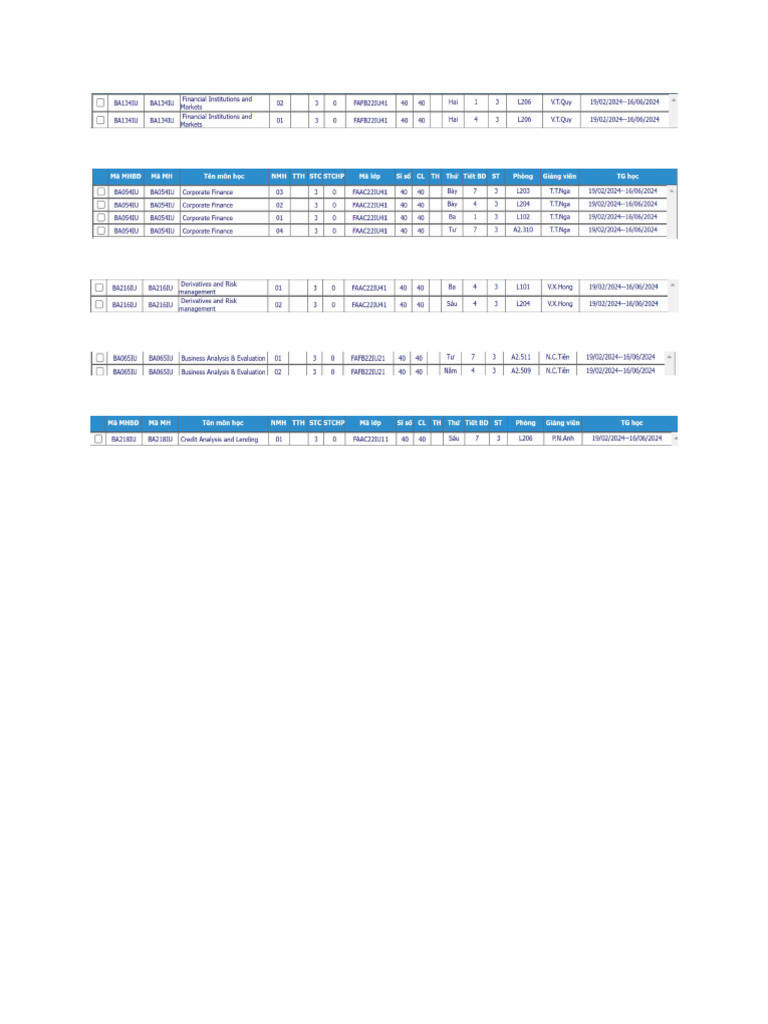 TIMETABLE | PDF