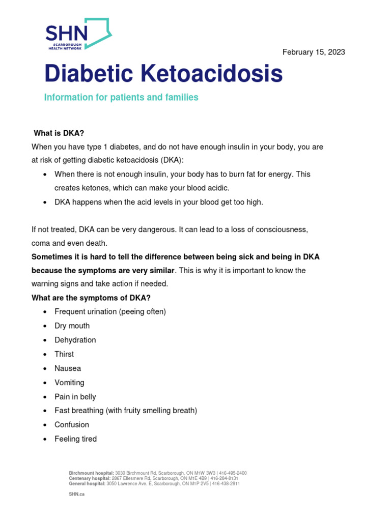 Diabetic Ketoacidosis | Download Free PDF | Diabetes | Human Diseases ...