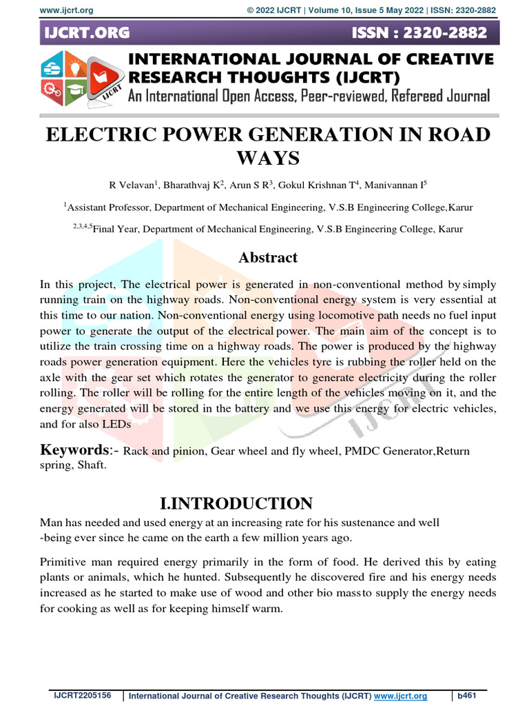 IJCRT2205156 | PDF | Physical Quantities | Electrical Engineering