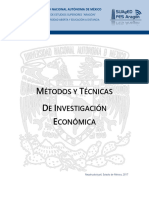Presentación Métodos y Técnicas de Investigación Económica I