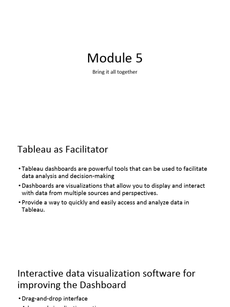 Optimizing Tableau Dashboards for Impact | PDF