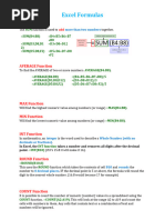 Excel Functions