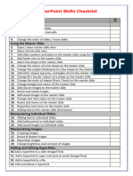 PowerPoint Checklist