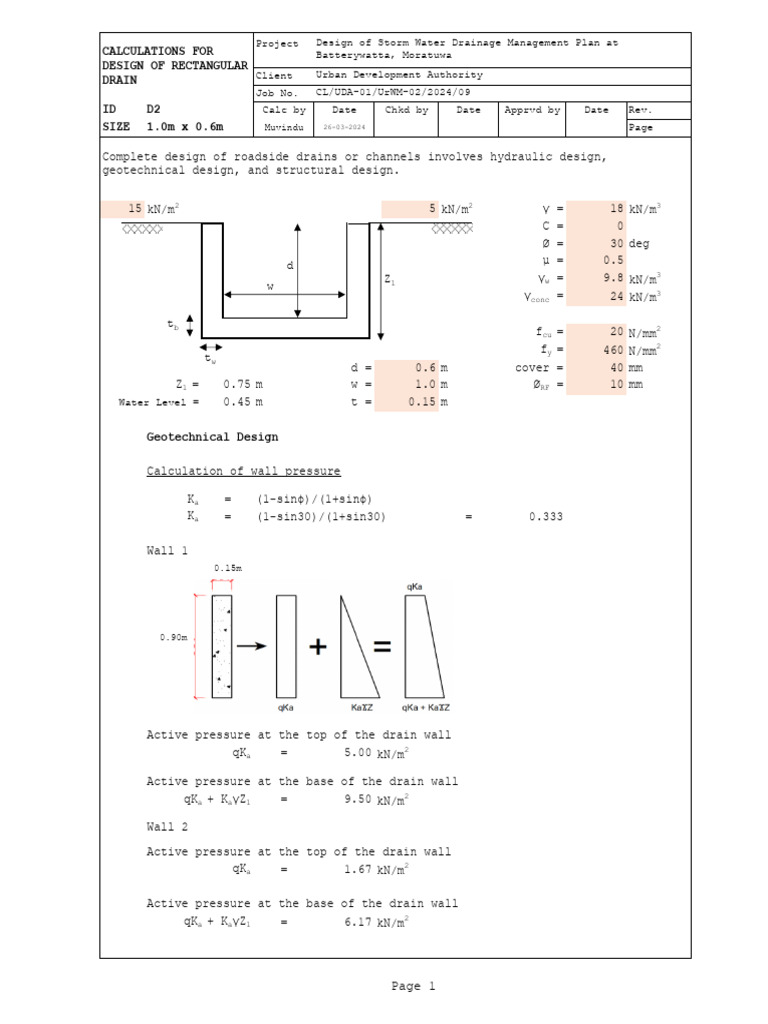 Drain 1000x600 | PDF | Mechanical Engineering | Civil Engineering