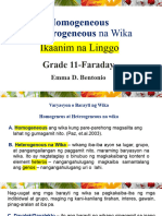 Homogeneous at Heterogeneous Na Wika