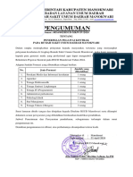 Pengumuman Penerimaan Pegawai Kontrak Rsud Manokwari Tahun 2024