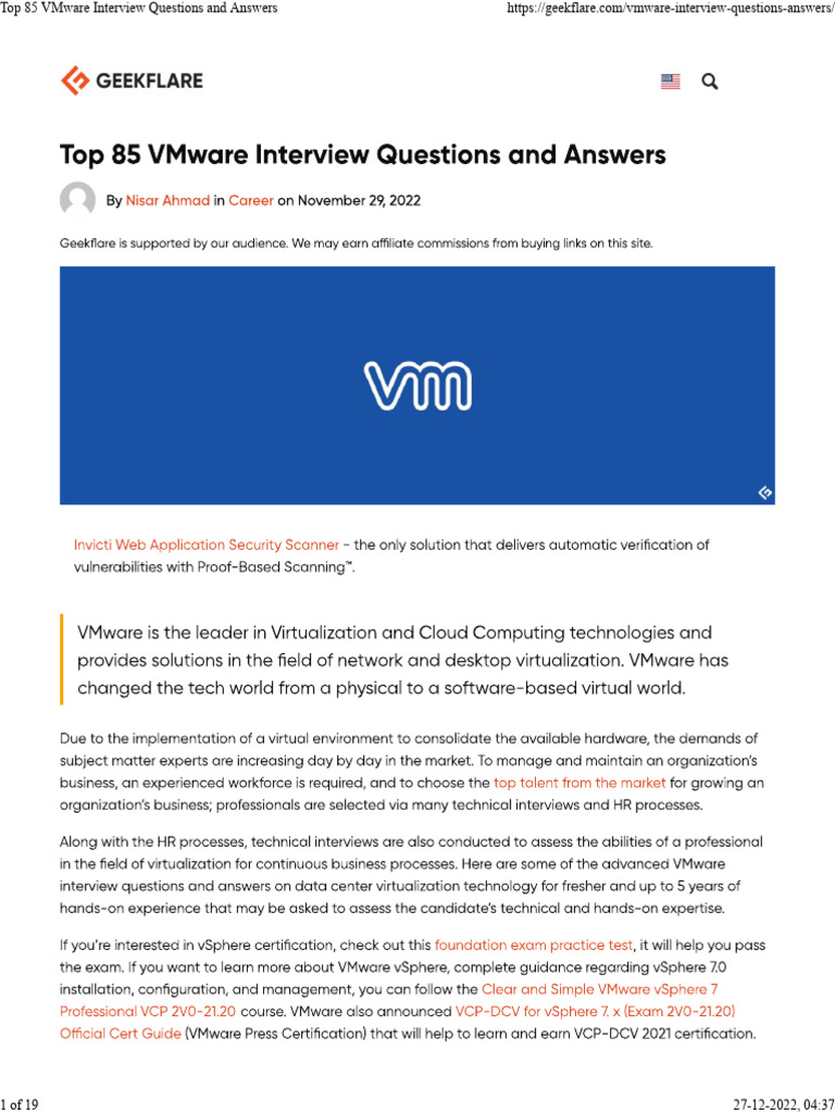 Top 85 vmware interview questions and answers pdf survey