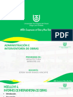 Administracion e Interventoria de Obras Modulo N°4 Informes de Interventoria de Obras