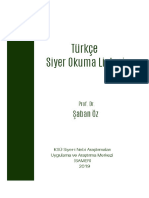 Türkçe Siyer Okuma Listesi 2019 - 1904131138000452