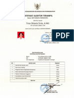 TIRSA Sertifikat Auditor Terampil 2013