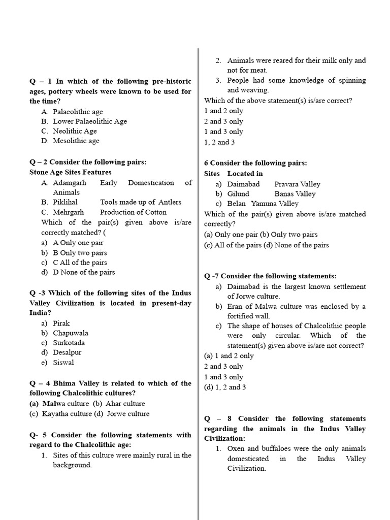 Ancient History MCQs for UPSC Preparation | PDF | Ashoka | Indian ...