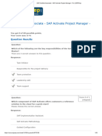 SAP Certified Associate - SAP Activate Project Manager - Full
