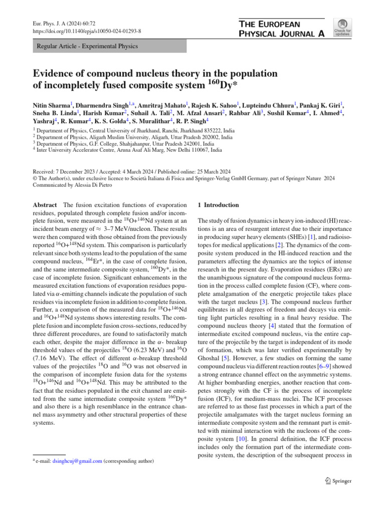 Nitin 2024 | PDF | Nuclear Reaction | Nuclear Fusion