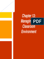 Managing The Classroom Environment