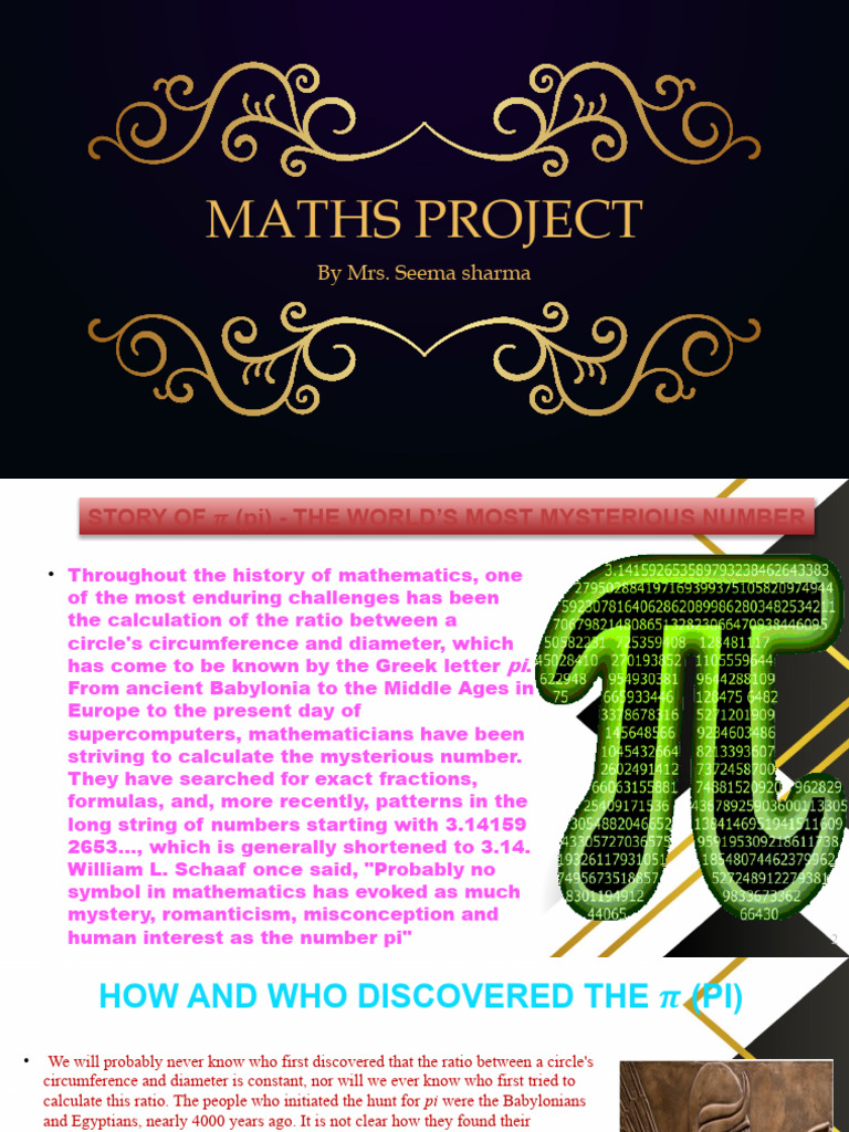 The Mysterious Story of Pi | PDF | Pi | Numbers