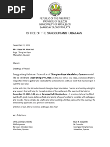 Solicitation Letter For Year-End Party