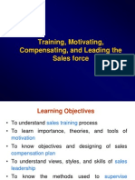 Training, Motivating, Compensating, and Leading The Sales Force