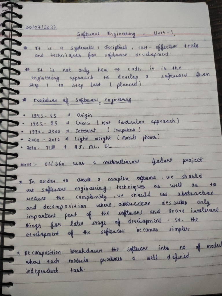 Ishant - Software Unit 1 Notes | PDF
