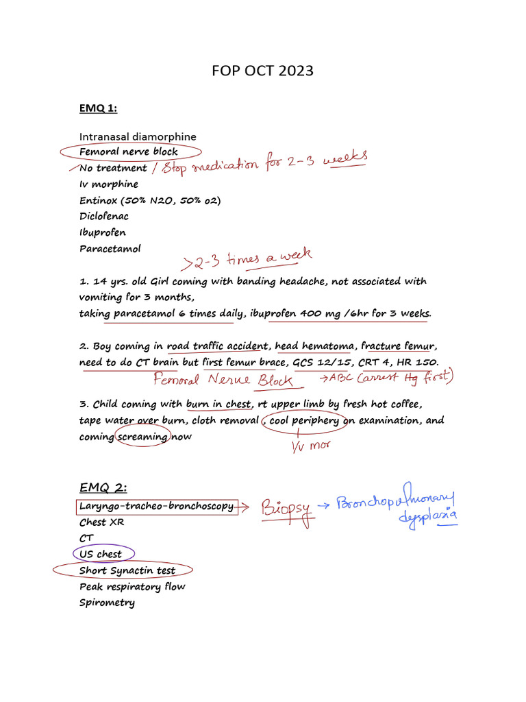 All FOP Oct 2023 - 240219 - 202443 | PDF | Clinical Medicine | Medical ...