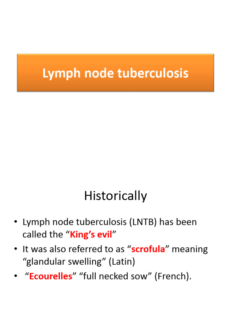 Lymph Node Tuberculosis Pdf Tuberculosis Medicine