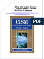 Free Download Cism Certified Information Security Manager Practice Exams Second Edition Peter H Gregory Full Chapter PDF