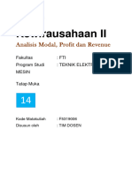 M14-Analisis Modal, Profit Dan Revenue