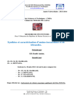 Synthèse et caractérisation d’amino-isoxazolines et de tétrazoles 