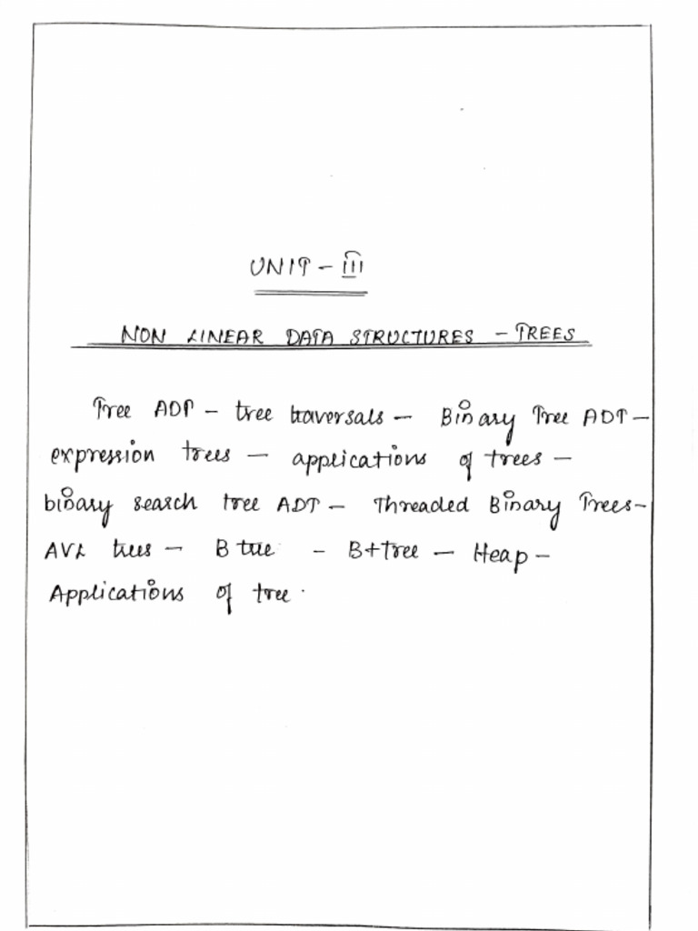 DS Unit 3 Notes | PDF
