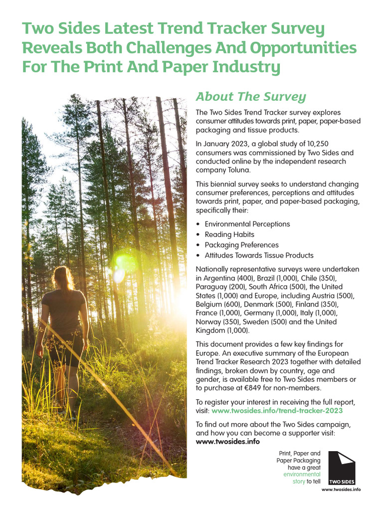 2023 European Trend Tracker Summary 4pg English | PDF | Recycling | Paper