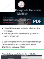 Psikolojik Danışmada Kullanılan Teknikler