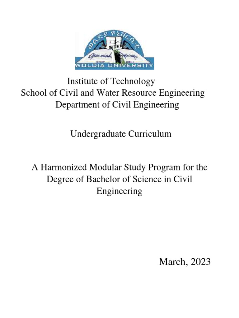 Civil Engineering Curriculum Overview | PDF | Engineering | Civil ...