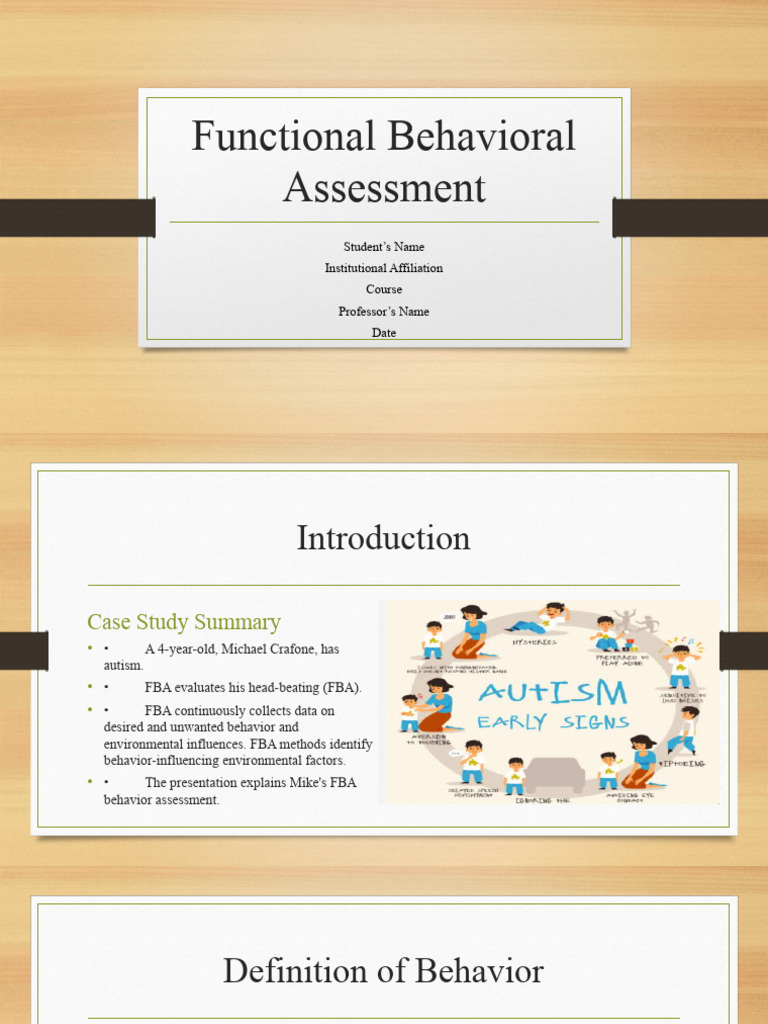 Functional Behavioral Assessment of Autism | PDF | Attention | Behavior