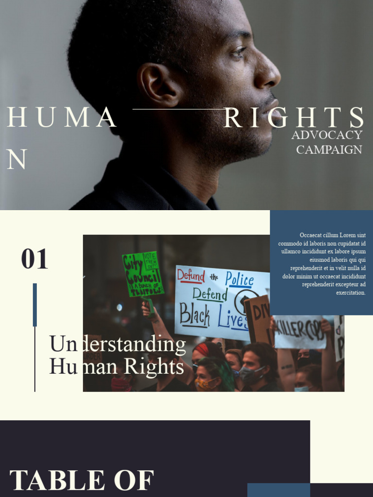 Simple Minimal Human Rights Advocacy Campaign Presentation | PDF ...