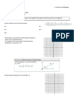 1.3 Notes - Distance and Midpoint