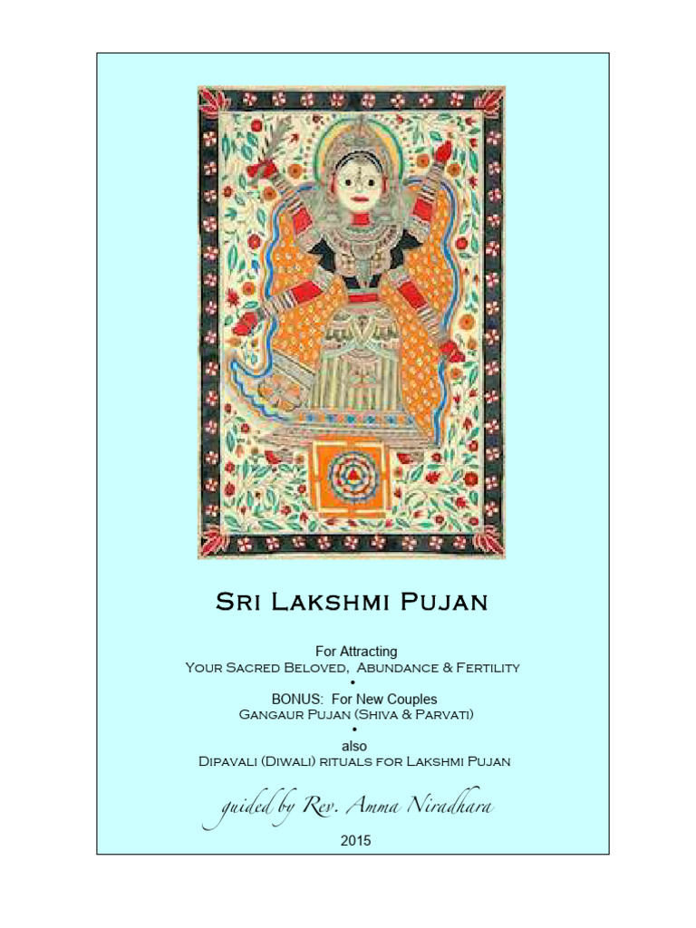 Lakshmi Pujan Guide for Abundance | PDF | Devi