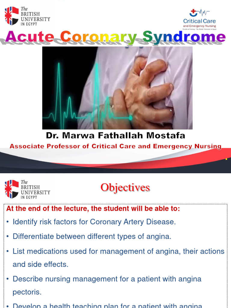 Acute Coronary Syndrome | PDF | Myocardial Infarction | Coronary Artery ...