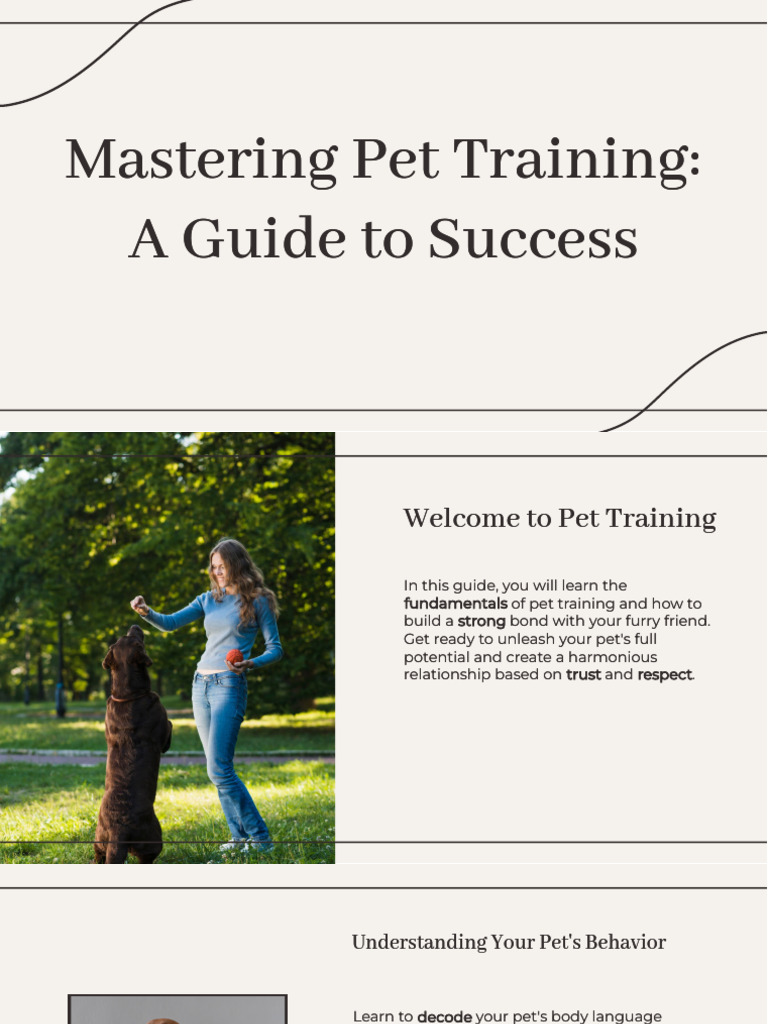 Pet Training for Beginners | PDF